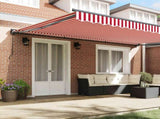 Awning Frame Red and White 500 x 300 cm 3331277