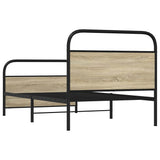 Bed Frame Without Mattress 90x200 cm Sonoma Oak Engineered Wood 4100269