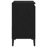 Bathroom Cabinet Black Oak 65 x 33 x 60 cm Engineered Wood 862812