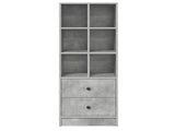 Highboard with Drawer Concrete Grey 45.5 x 34 x 127 cm 869365