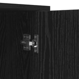 Sideboard Black Oak 70 x 30 x 80 cm Engineered Wood 882811