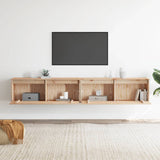 Wall Cabinets 2 pcs 100x30x35 cm Solid Wood Pine 813466