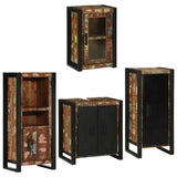 Bathroom Furniture Set 4 pcs Multicolour Solid Reclaimed Wood 3305691