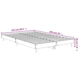 Bed Frame without Mattress White 120x190 cm Small Double Engineered Wood 832293