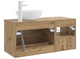 Bathroom Furniture Set 2 pcs Artisan Oak Engineered Wood 3403871
