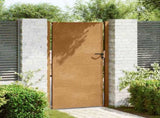 Garden Gate 100x200 cm Corten Steel 153207