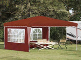Pop-up Party Tent 288 x 288 x 245 cm Terracotta Oxford Fabric 42019765