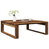 Coffee Table Old Wood 100x100x35 cm Engineered Wood 856690