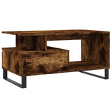 ZNTS Coffee Table Smoked Oak 90x49x45 cm Engineered Wood 831033