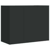 Wall Cabinet Black 75x35x60 cm Engineered Wood 848417