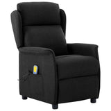 Massage Chair with Cushion Black 93.5 x 67.5 x 101.5 cm Fabric 348351