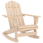 Garden Adirondack Rocking Chair Solid Fir Wood 315882