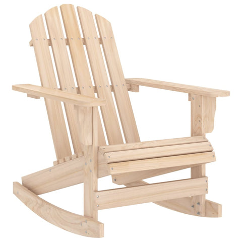 Garden Adirondack Rocking Chair Solid Fir Wood 315882