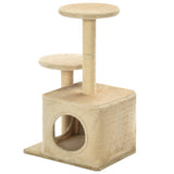 Cat Tree with Sisal Scratching Posts 60 cm Beige 170519