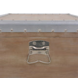 Storage Box Solid Fir Wood 91x52x40 cm Brown 246124