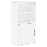 Side Cabinet ODDA White 40x24x79 cm Solid Wood Pine 4103596