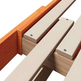 Bed Frame with Headboard Wax Brown 80 x 200 cm Engineered Wood 877211