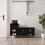 Shoe Cabinet Black 102x36x60 cm Engineered Wood 831365