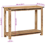 Console Table 100x35x75 cm Solid Wood Mango 374056