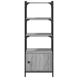 Bookcase 3-Tier Grey Sonoma 41x30x109.5 cm Engineered Wood 839001