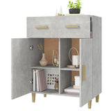 Sideboard Concrete Grey 69.5x34x90 cm Engineered Wood 812190