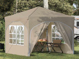 Pop-up Party Tent 192 x 192 x 245 cm Cream 42019834