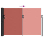 ZNTS Retractable Side Awning Terracotta 140x500 cm 4004423