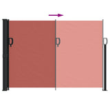 ZNTS Retractable Side Awning Terracotta 140x500 cm 4004423