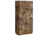 Cabinet Set 2 pcs Smoked Oak Engineered Wood 3416777