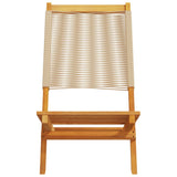Folding Garden Chairs 8 pcs Beige Solid Wood Acacia 3214636