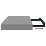 Floating Wall Shelves 4 pcs Grey 40x23.5x3.8 cm MDF 323849