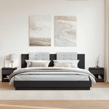 Bedside Cabinets 2 pcs Black 40x30x39 cm Engineered Wood 803446
