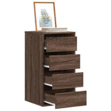 Corner Chest of Drawers Brown Oak 40x41x76 cm Engineered Wood 852867
