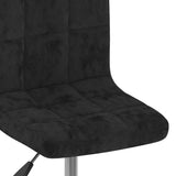 Swivel Bar Stool Black Velvet 334249