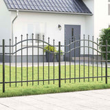Garden Fence Woerden Grey 240 x 140 cm Powder-coated steel 42003959