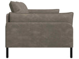 2-Seater Sofa Grey 188 x 81 x 89 cm Faux Leather 42048627