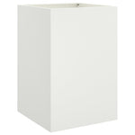 ZNTS Planter White 52x48x75 cm Steel 841584