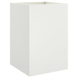 ZNTS Planter White 52x48x75 cm Steel 841584