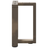 Coffee Table Legs T-Shaped 2 pcs Black 38x25x cm Steel 4013027