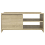 Coffee Table Sonoma Oak 102x50x45 cm Engineered Wood 809830