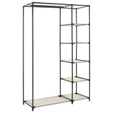 Folding Wardrobe Cream 110x45x175 cm Fabric 282422
