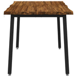 120 x 70 x 75 cm Solid Acacia Wood Natural and Black 937490