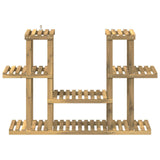 Plant Stand White 123 x 25 x 78.5 cm Solid Acacia Wood 903101