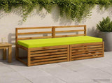 2-Piece Bench Cushions SOEST 2 pcs 100% Polyester Bright Green 950327