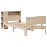 Bookcase Bed without Mattress 100x200cm Solid Wood Pine 3322648