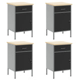 Work Cabinet Set with Drawer with Storage Manual 10 pcs Black 3321486