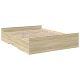 Bed Frame Sonoma Oak Engineered wood King Storage Bed Frame 3280288