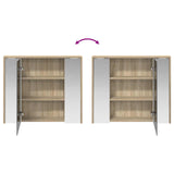 Bathroom Mirror Cabinet Sonoma Oak 73.5 x 16 x 62.5 cm 889169