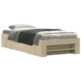Bed Frame without Mattress Sonoma Oak 90x190 cm Single Engineered Wood 3295522