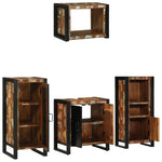 Bathroom Furniture Set 4 pcs Multicolour Solid Reclaimed Wood 3305665